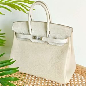 Buy Hermes Birkin 25 Beton Crocodile & Togo Leather