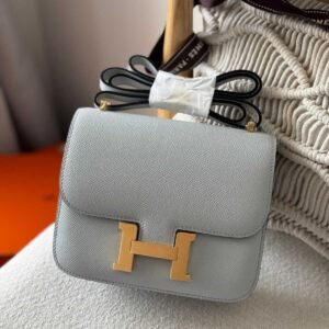 Buy Hermes Constance 18 Bleu Glacier Epsom Leather
