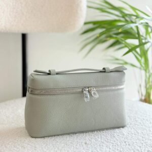 Buy Loro Piana Eucalyptus Green Grained Calfskin L19 Pouch