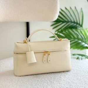 Buy Loro Piana Extra L27 White Calfskin Shoulder Bag
