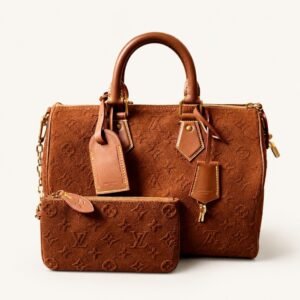 Buy Louis Vuitton Speedy P9 Bandoulière 30 Brown Suede Monogram Bag