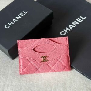 Chanel 31 Card Holder Deep Pink Caviar Leather - Dubai Luxury Items