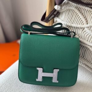 Hermes Constance 18 Vert Vertigo Green Epsom Leather - Dubai Luxury Items